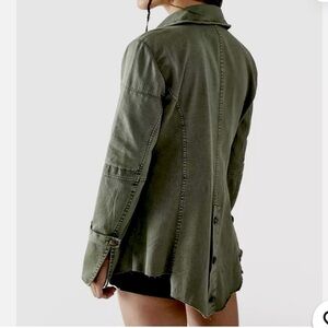 Free People Harlow Army Green Blazer